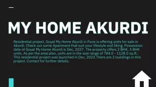 My Home Akurdi in Akurdi Pune - Price, Floor Plan
