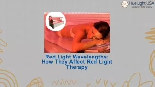 Red Light Wavelengths - How They Affect Red Light Therapy