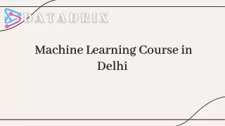 Machine Learning Course in Delhi