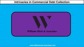 Intricacies in Commercial Debt Collection