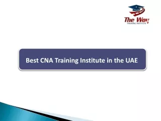 Best CNA Training Institute in the UAE