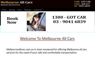 Melbourne All Cars