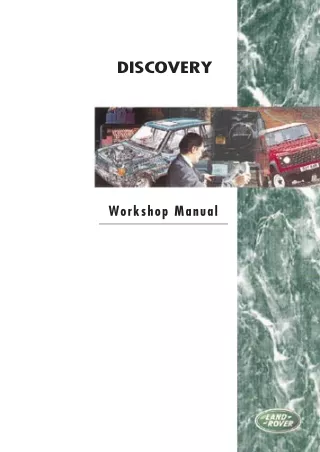 1995 Land Rover Discovery 1 Service Repair Manual