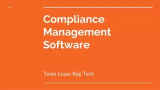 Compliance Management Software