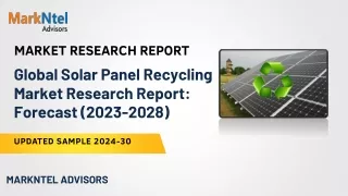 Global Solar Panel Recycling Market Research Report: Forecast (2023-2028)