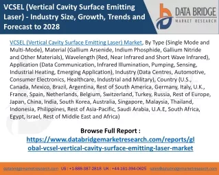 VCSEL (Vertical Cavity Surface Emitting Laser) Market