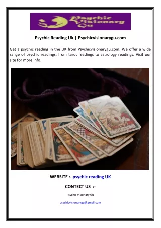 Psychic Reading Uk  Psychicvisionarygu.com