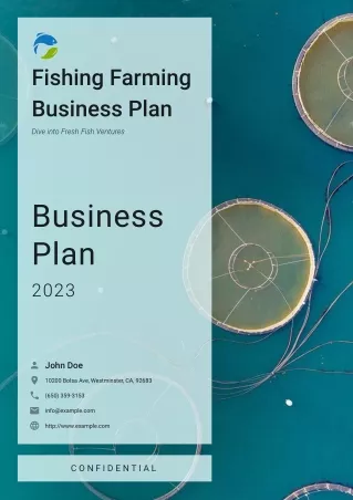 Fishing Farming Business Plan Example