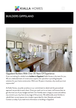 Builders Gippsland