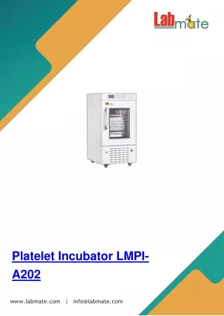 Platelet-Incubator-LMPI-A202