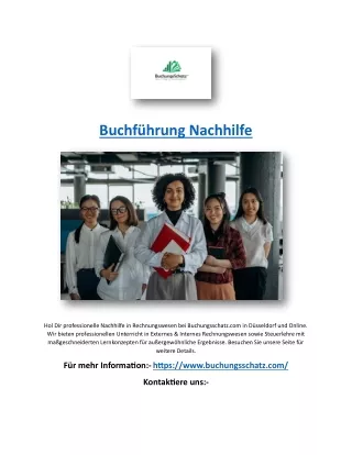 Buchführung Nachhilfe