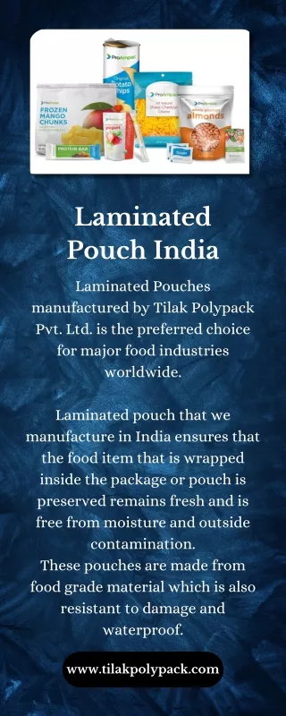 Laminated Pouch India