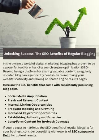 Unlocking Success: The SEO Benefits of Regular Blogging