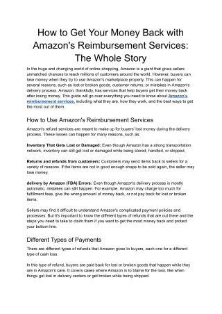 How to Get Your Money Back with Amazon's Reimbursement Services_ The Whole Story - Google Docs