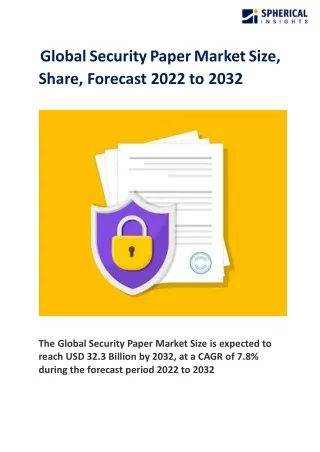 Global Security Paper Market