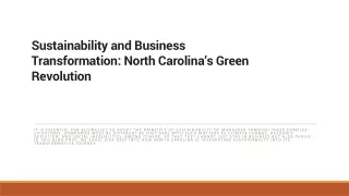 Sustainability and Business Transformation North Carolina’s Green Revolution