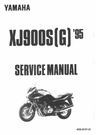 1995 Yamaha XJ900S(G) Service Repair Manual