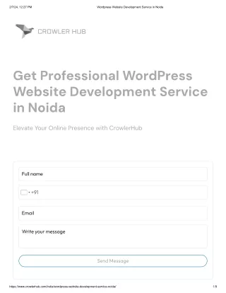 WordPress Development Service In Noida