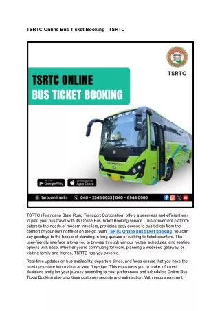 TSRTC Online Bus Ticket Booking _ TSRTC