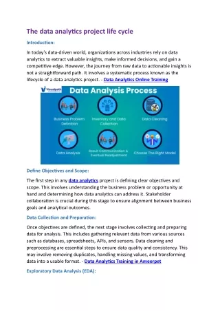 Data Analytics Training in Ameerpet