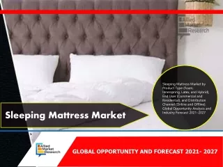 Sleeping Mattress Market Size, Share, Competitive Landscape and Trend Analysis