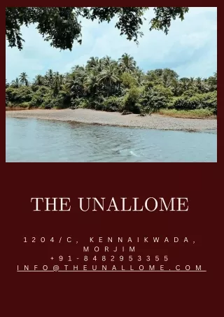 The Unallome - Top Goa Hotel