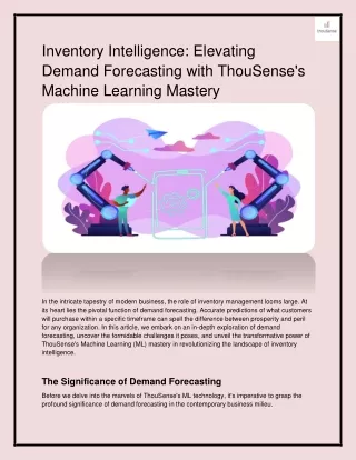 Inventory Intelligence_ Elevating Demand Forecasting with ThouSense's Machine Learning Mastery