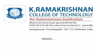 "KRCT Trichy | K Ramakrishnan College of Technology | Engineering College in Tri