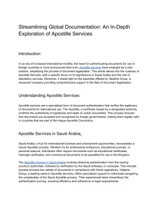 Streamlining Global Documentation_ An In-Depth Exploration of Apostille Services