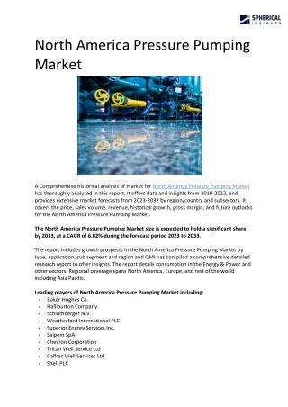 North America Pressure Pumping Market