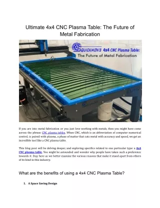 Ultimate 4x4 CNC Plasma Table_ The Future Of Metal Fabrication.docx