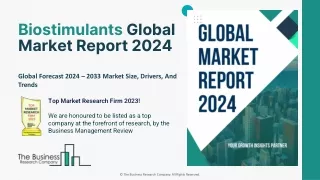 Biostimulants Market Share Analysis, Top Major Players, Forecast To 2024-2033