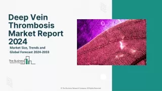 Deep Vein Thrombosis Market Segments 2024-2033: Size, Share, and Insights