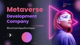 Metaverse Developmemt - BlockchainAppsDeveloper
