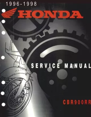 1996 Honda CBR900RRT (Fireblade) Service Repair Manual