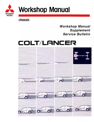 1996 Mitsubishi Colt Lancer Service Repair Manual