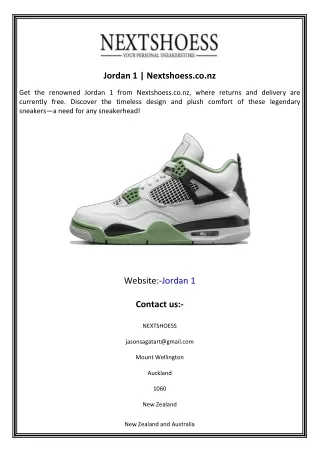 Jordan 1  Nextshoess.co.nz