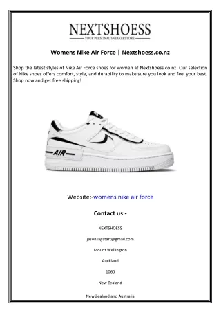 Womens Nike Air Force  Nextshoess.co.nz