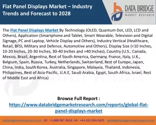 Flat Panel Displays Market