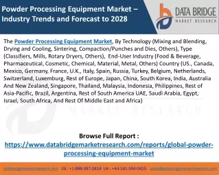 Powder Processing Equipment Market