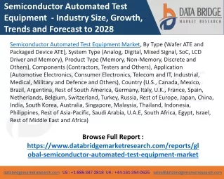 SEmiconductor Automated Test Equipment Market
