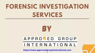 Insight Unveiled: Forensic Investigation Services