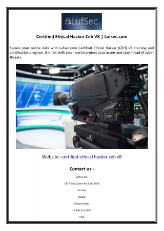 Certified Ethical Hacker Ceh V8  Lufsec.com