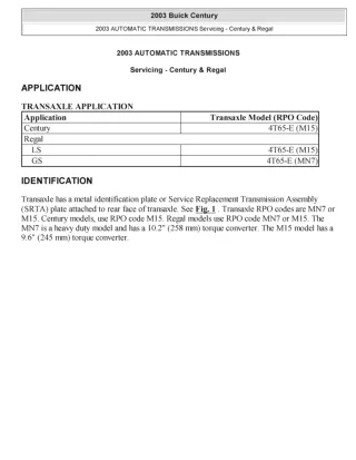 1997 Buick Regal Service Repair Manual