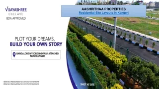 Residential Plots for Sale in Kengeri by Aashrithaa Properties