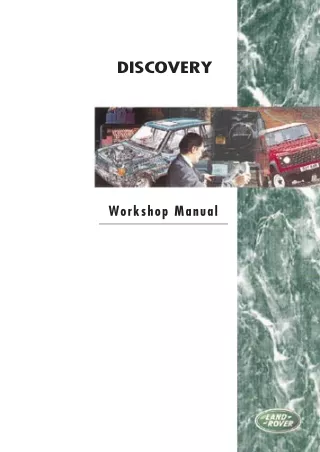 1997 Land Rover Discovery 1 Service Repair Manual