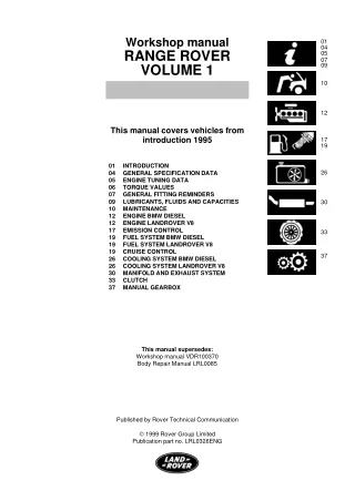 1997 Land Rover Freelander Service Repair Manual