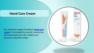 Hand Care Cream