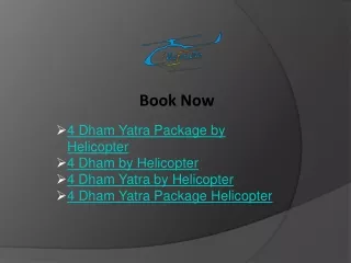 4 Dham Yatra Package by Helicopter