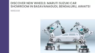 Discover New Wheels Maruti Suzuki Car Showroom In Basavanagudi, Bengaluru, Awaits!